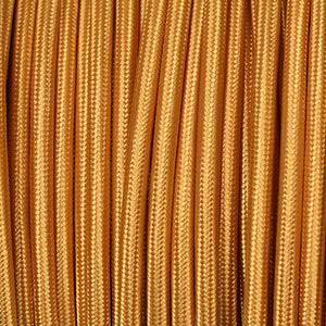 Fabric Cable | Round | Pure Gold - Vendimia Lighting Co.