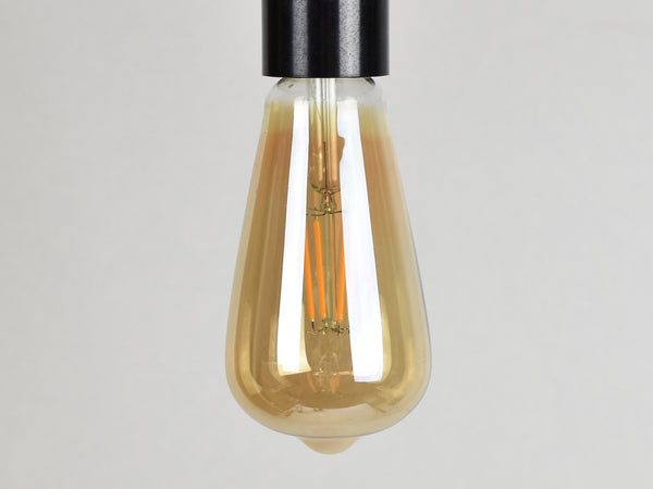 E27 LED Filament Bulb | ST64 | Amber - Vendimia Lighting Co.