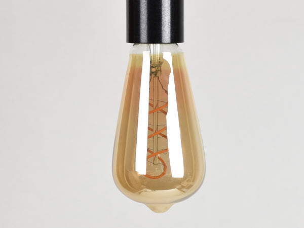 E27 LED Filament Bulb | ST64 | Spiral - Vendimia Lighting Co.