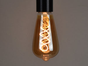 E27 LED Filament Bulb | ST64 | Spiral - Vendimia Lighting Co.
