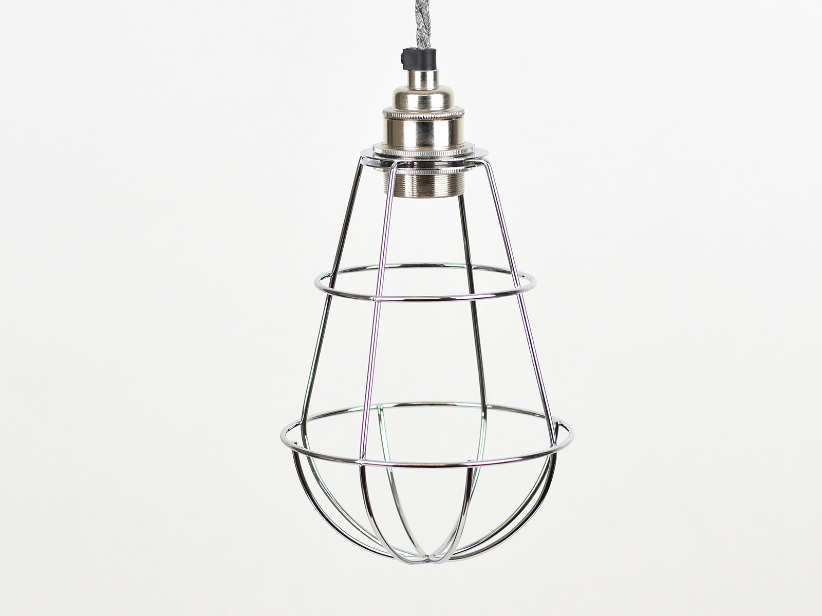 Cage Shade | Teardrop | Polished Silver - Vendimia Lighting Co.