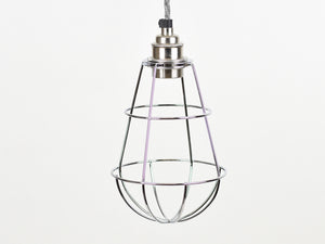 Cage Shade | Teardrop | Polished Silver - Vendimia Lighting Co.