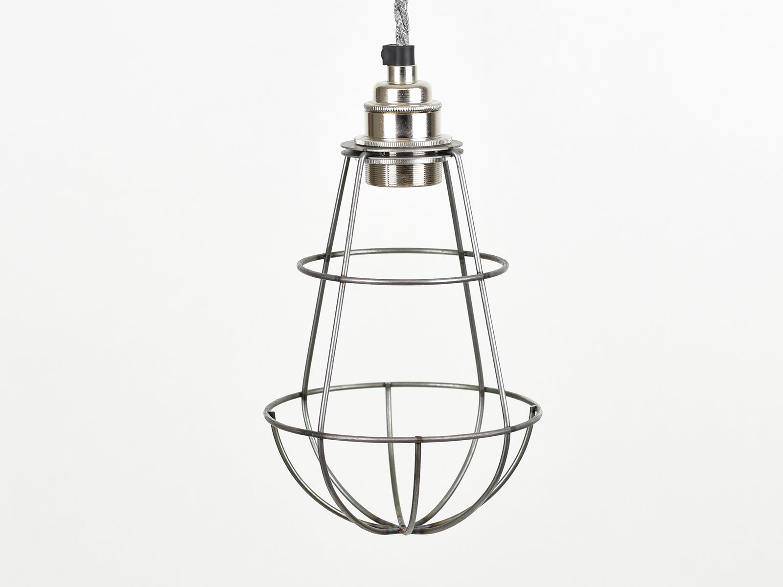 Cage Shade | Teardrop | Raw Steel - Vendimia Lighting Co.