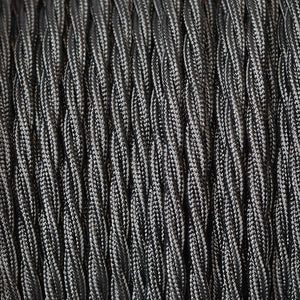 Fabric Cable | Twisted | Graphite Grey - Vendimia Lighting Co.