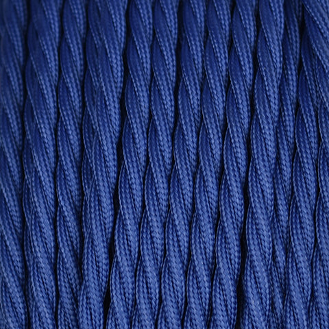Fabric Cable | Twisted | Navy Blue - Vendimia Lighting Co.