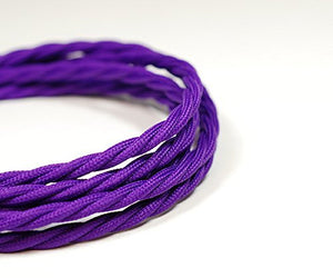 Fabric Cable | Twisted | Imperial Purple - Vendimia Lighting Co.