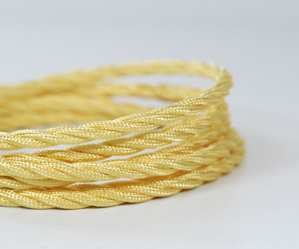 Fabric Cable | Twisted | Sunshine Gold - Vendimia Lighting Co.