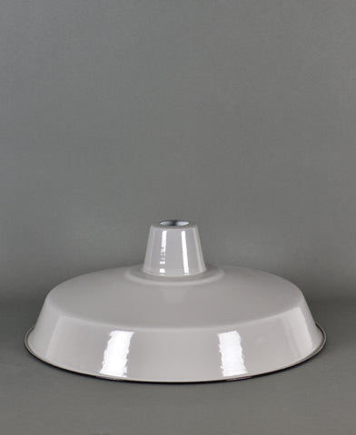 Enamel Shade | XL Industrial | Beige Grey - Vendimia Lighting Co.